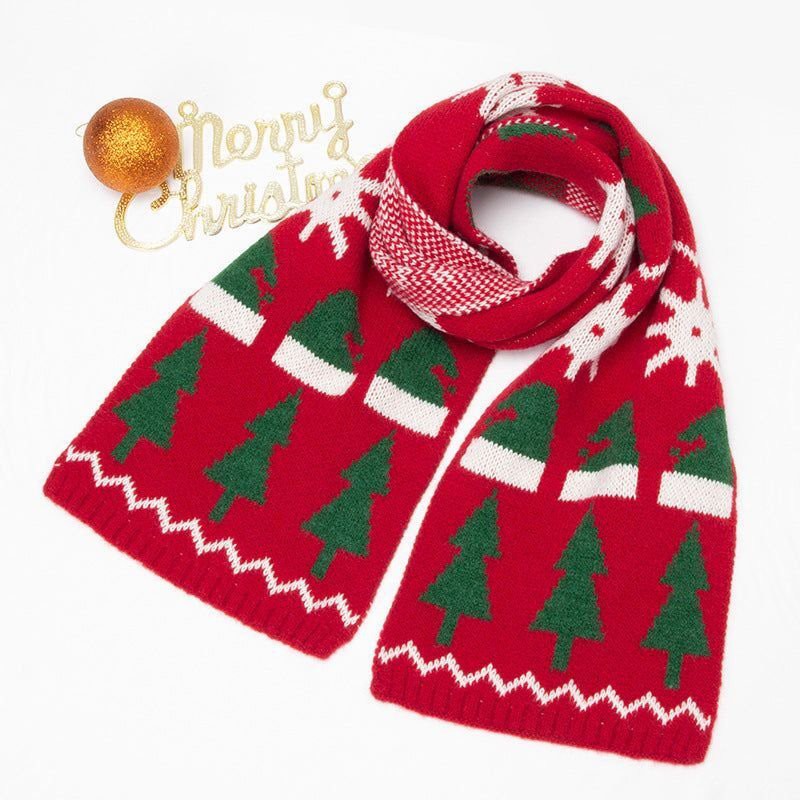Jacquard knitted scarf(001)